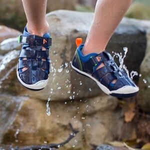 Little Kids Plae Sam 2.0 Navy Athletic Casual Sandals Water Shoes Size 8 C NEW